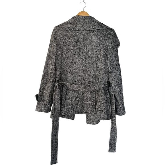 ESPRIT Outerwear Coat Wool Tweed Pattern Gary - Picture 5 of 8